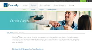 Business / Banking / Credit Cards | Cambridge Savings Bank