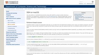 SSH on macOS - Cambridge Computer Laboratory - University of ...
