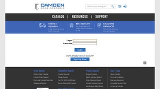 Account Login - Camden Door Controls