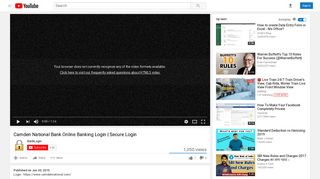 Camden National Bank Online Banking Login | Secure Login - YouTube