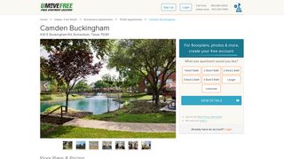 Camden Buckingham Richardson - $1029+ for 1 & 2 Bed Apts