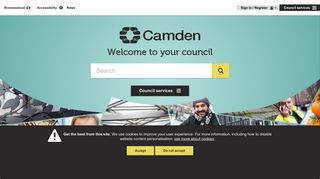 Camden Council: Help with the Camden Account