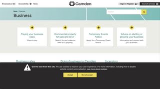 Camden Council: Your business account