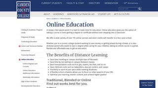 Online Education - Camden County College
