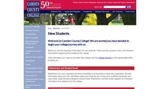 New Students - Camden County College