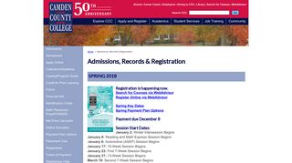 Registration - Camden County College