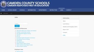 Links | Camden County Schools
