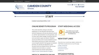 Staff - Camden County Board Office - Camden County Schools