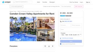 Camden Crown Valley Apartments for Rent - 26891 La Alameda ...