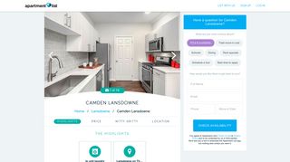 Camden Lansdowne - Apartments for rent