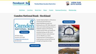 Camden National Bank - Rockland | The Penobscot Bay Regional ...