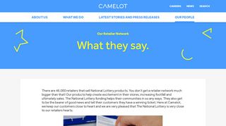 Our Retailer Network - Camelot Group