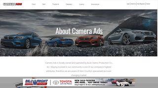 New Cars | Used Cars | Sell Anything on Camera Ads - About