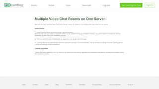 Multiple Camfrog Video Chat Rooms on One Server