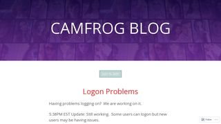 Logon Problems | Camfrog Blog
