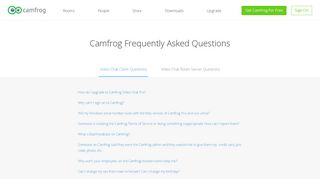 Frequently Asked Questions - Camfrog
