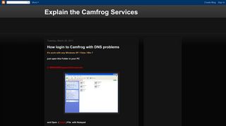 How login to Camfrog with DNS problems - Explain Camfrog Services