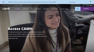 To Access CAMH Services, call 416 535-8501, option 2. | CAMH