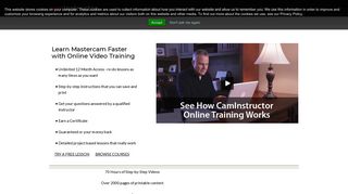 Mastercam Online Training - CamInstructor