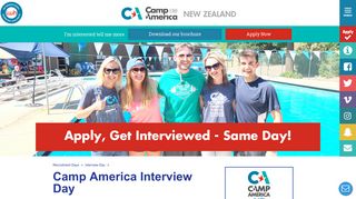 Camp America Interview Day