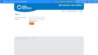 Sign In (Camp Australia Field Console) - Sur.ly