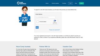 Log In - Careers Portal - Camp Australia's Career site