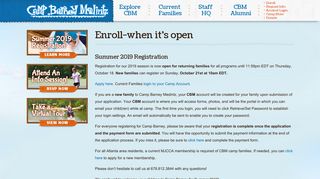 Enroll-when it's open | Camp Barney Medintz