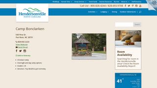 Camp Bonclarken | Visitors Information Center | Hendersonville, NC