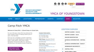 Camp Fitch YMCA | - YMCA of Youngstown