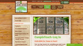 CampInTouch-Log In - Camp Laurelwood