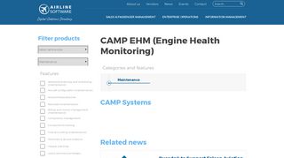 CAMP EHM (Engine Health Monitoring) | CAMP Systems | Products ...