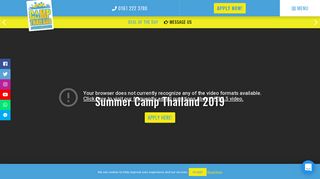 Camp Thailand - Work Hard, Play Hard at Summer Camp Thailand 2019
