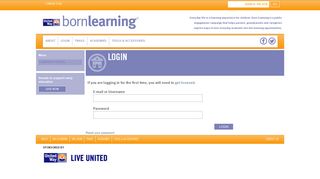 Login - Born Learning