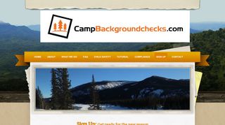Sign Up - Camp Background Checks