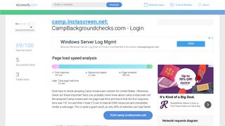 Access camp.instascreen.net. CampBackgroundchecks.com - Login