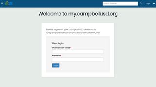Welcome to my.campbellusd.org | myCUSD