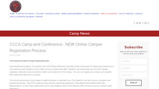 CCCA Camp and Conference : NEW Online Camper Registration ...