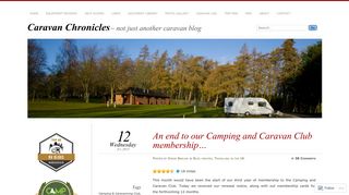 An end to our Camping and Caravan Club membership… | Caravan ...
