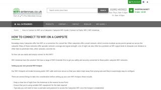 How to Connect to WiFi on a Campsite | Campsite WiFi Guide ...