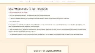 CampMinder Log-In Instructions - Camp Grounded