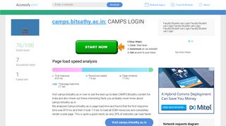 Access camps.bitsathy.ac.in. CAMPS LOGIN
