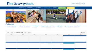 Calendar - The Gateway School
