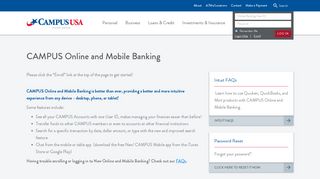 CAMPUS Online Mobile Banking - Campus USA