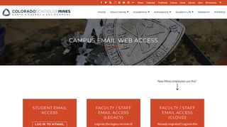 Campus Email Web Access - Colorado School of Mines