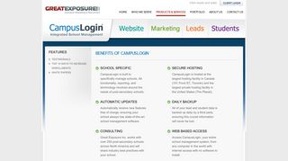Benefits of CampusLogin - Great Exposure