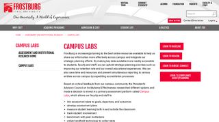 Campus Labs - Frostburg State University