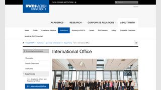 International Office - RWTH AACHEN UNIVERSITY - English