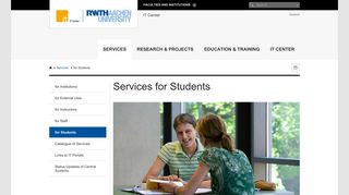 Services for Students - RWTH AACHEN UNIVERSITY IT Center - English