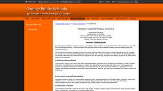Parent Portal - Orange Public Schools