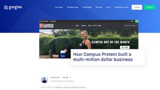 How Campus Protein built a multi-million dollar business - Gorgias